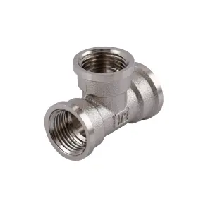 Трійник 1/2″ВВВ нікельований NT331S OPTIMUM №1