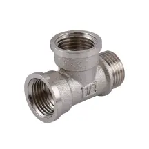 Тройник 1/2″ВВН никелированный NT334S OPTIMUM