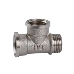 Трійник 1/2″ВВЗ нікельований NT334S OPTIMUM №3