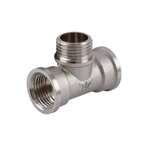 Трійник 1/2″ВЗВ нікельований NT336S OPTIMUM №1