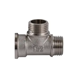 Трійник 1/2″ВЗЗ нікельований NT335S OPTIMUM №3