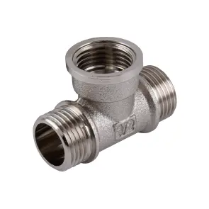 Трійник 1/2″ЗВЗ нікельований NT337S OPTIMUM №1