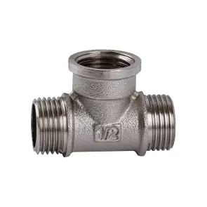 Трійник 1/2″ЗВЗ нікельований NT337S OPTIMUM №3