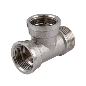 Трійник 3/4″ВВЗ нікельований NT444S OPTIMUM №1