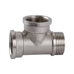 Трійник 3/4″ВВЗ нікельований NT444S OPTIMUM №2