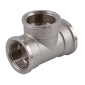 Трійник 1″ВВВ нікельований NT551S OPTIMUM №1