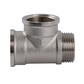 Трійник 1″ВВЗ нікельований NT554S OPTIMUM №2