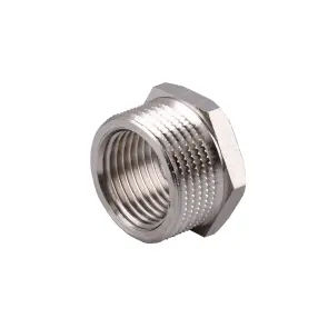 Футорка 3/4″х1/2″ЗВ нікельована NF433S OPTIMUM №2