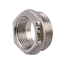 Футорка 1 1/4″х1″НВ никелированная NF653S OPTIMUM