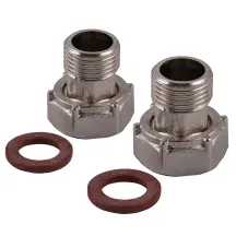 Комплект штуцеров 3/4″х1/2″ВН никелированный NU433B OPTIMUM