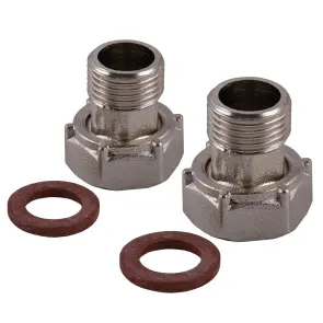 Комплект штуцерів 3/4″х1/2″ВЗ нікельований NU433B OPTIMUM №1