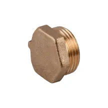 Заглушка 3/4″Н латунная под пломбу LC402P OPTIMUM