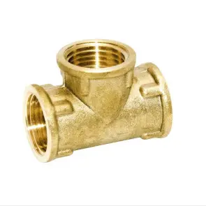 Трійник 1/2″ВВВ латунний LT331S OPTIMUM №1