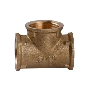 Трійник 3/4″ВВВ латунний LT441S OPTIMUM №2