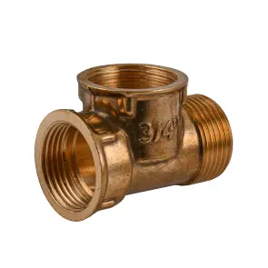 Трійник 3/4″ВВЗ латунний LT444S OPTIMUM №1