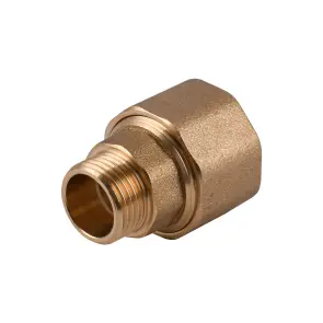 З’єднання зажимне пряме для труби Ø22мм 1/2″З латунне LS332S OPTIMUM №1
