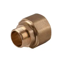 Соединение зажимное прямое для трубы Ø28мм 3/4″Н латунное LS442S OPTIMUM