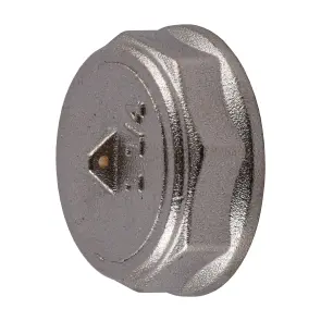 Заглушка 1 1/4″В никелированная под пломбу NC601P OPTIMUM №3