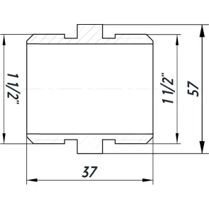 Ніпель 1 1/2″ЗЗ нікельований NN772S OPTIMUM №2