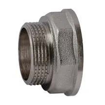 Редукционный переходник 1 1/2″х1 1/4″ВН никелированный восьмигранный NK763O OPTIMUM