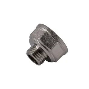 Перехідник редукційний 1/2″х1/4″ВЗ нікельований восьмигранний NK313O OPTIMUM №1