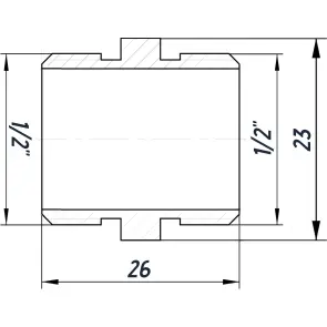 Ниппель 1/2″НН нержавеющий SN332S OPTIMUM №3