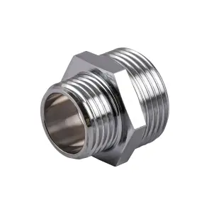 Ниппель редукционный 3/4″х1/2″НН нержавеющий SN432S OPTIMUM №1