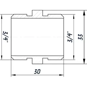 Ніпель 3/4″ЗЗ нержавіючий SN442S OPTIMUM №3