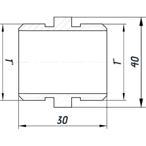 Ніпель 1″ЗЗ нержавіючий SN552S OPTIMUM №3