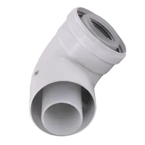 Колено 90 градусов, d=60/100 mm CE.00.34 C Конденсационное №3