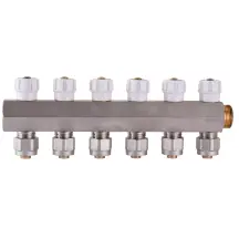 Колектор APE ITALY 7886 L 3/4х16 6-ий з перекриттям