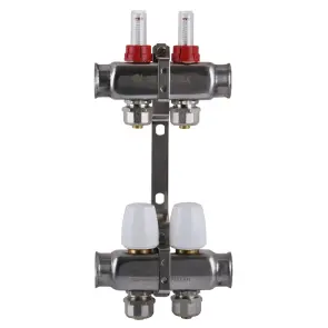 Коллектор ISOLTUBEX SPAIN INOX AISI-304 нержавеющая сталь CO2 (1″х2) №1