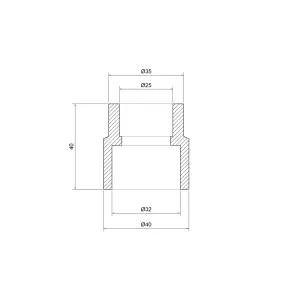 Муфта PPR Thermo Alliance 32х25 №2