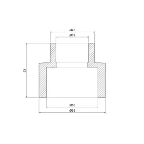 Муфта PPR Thermo Alliance 50х32 №3