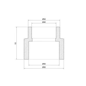 Муфта PPR Thermo Alliance 50х40 №2