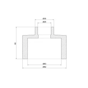 Муфта PPR Thermo Alliance 63х25 №3