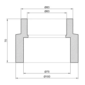 Муфта PPR Thermo Alliance 75х63 №2