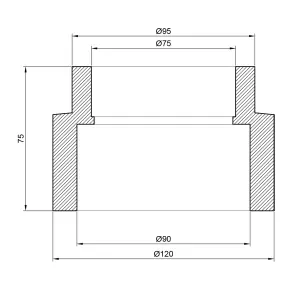 Муфта PPR Thermo Alliance 90х75 №2
