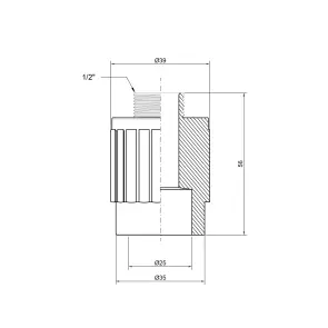 Муфта PPR Thermo Alliance 25х1/2" ЗР №2