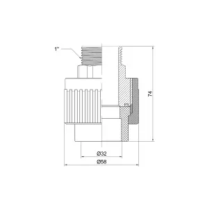 Муфта PPR Thermo Alliance 32х1" ЗР №2