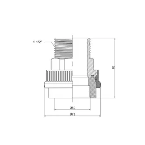 Муфта PPR Thermo Alliance 50х1" 1/2 ЗР №2