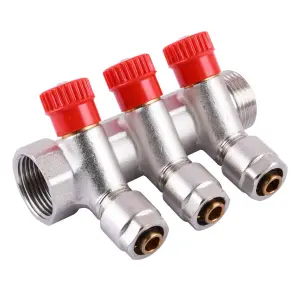 Коллектор CRISTAL 1Gх1/2*16 - 3-ой (под 35*) с перекрытием (NM-1016) №1