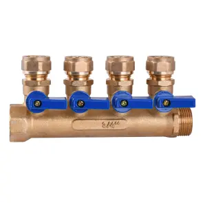 Коллектор CRISTAL 3/4х16″ 4-ой с перекрыванием (NM-1018) №1