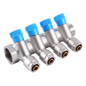 Колектор CRISTAL 1Gх1/2 *16 - 4-ою (під 35 *) з перекриттям (NM-1016) №1
