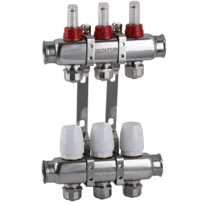 Коллектор ISOLTUBEX SPAIN INOX AISI-304 нержавеющая сталь CO-3 (1″х3) №2