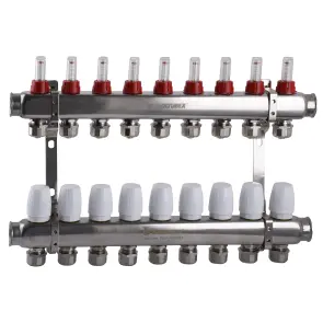 Коллектор ISOLTUBEX SPAIN INOX AISI-304 нержавеющая сталь CO-9 (1″х9) №2