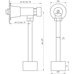 Кран-дозатор для писсуара TREMOLADA ТREMO 316 №4