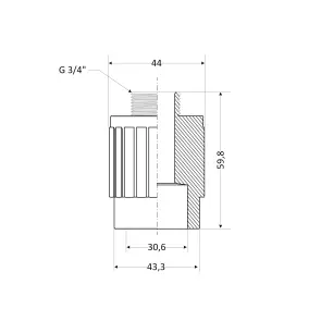 Муфта PPR Thermo Alliance 32х3/4" ЗР №5