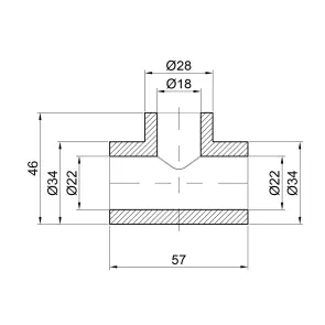 Тройник PPR Thermo Alliance 25х20х25 №2