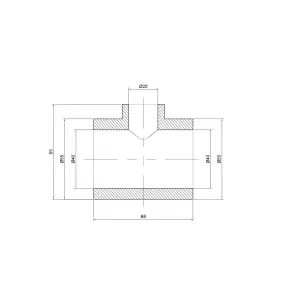 Трійник PPR Thermo Alliance 40х20х40 №2